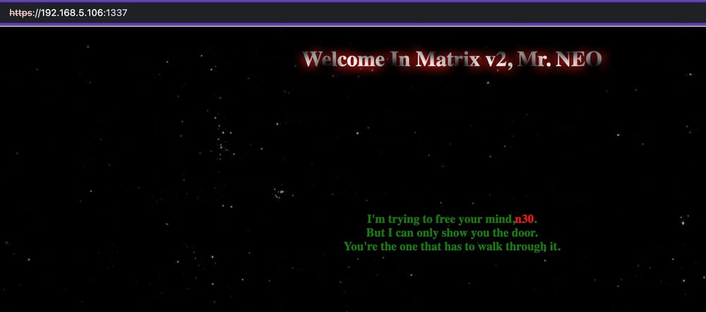 Neo&rsquo;s homepage